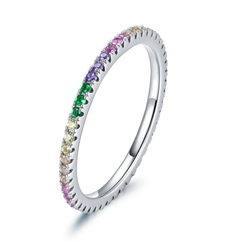 Multicolor Zircon Finger Ring