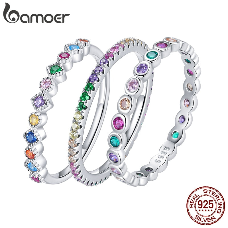 Multicolor Zircon Finger Ring